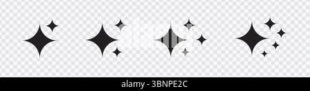 „Glitzernde Symbole – Stern, Glanz, Twinkle, Glühen, Magie“ Stock Vektor