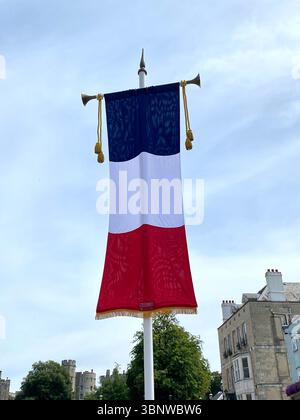 Der Präsident der Französischen Republik , Emmanuel Macron , und seine Frau Brigitte Macron werden Windsor auf Einladung des Königs vom Dienstag, den 8 . Juli bis Donnerstag , den 10 . Juli besuchen . Der Präsident und seine Frau werden in Windsor Castle wohnen. Stockfoto