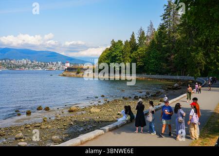Brockton Point Lighthouse in Stanley Park, Vancouver, British Columbia, Kanada Stockfoto
