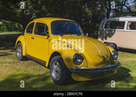 Clevedon Kaffee und Autos Stockfoto
