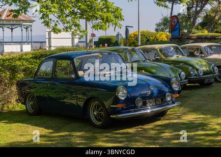 Clevedon Kaffee und Autos Stockfoto
