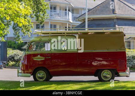 Clevedon Kaffee und Autos Stockfoto
