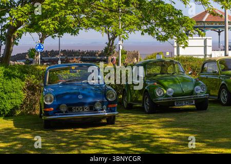 Clevedon Kaffee und Autos Stockfoto