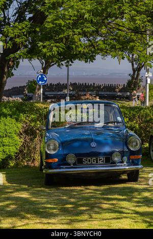 Clevedon Kaffee und Autos Stockfoto