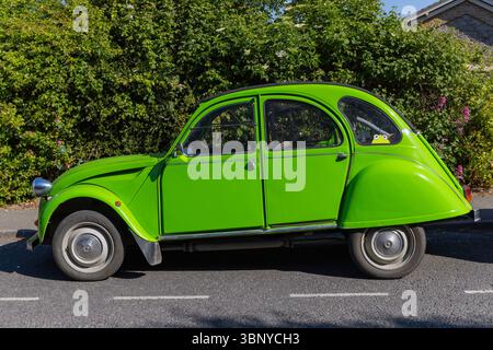 Clevedon Kaffee und Autos Stockfoto