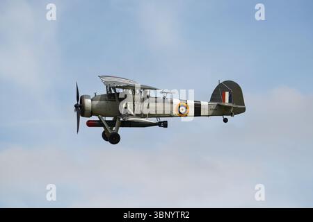 Fairey Schwertfisch auf der Shuttleworth Collection Miliary Air Show 2025 Stockfoto