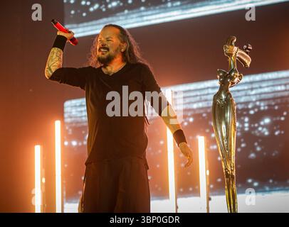 Korn trat 2025 in den Firenze Rocks auf Stockfoto