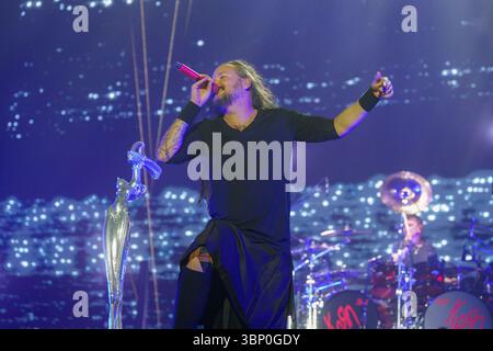 Korn trat 2025 in den Firenze Rocks auf Stockfoto