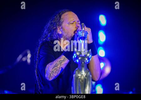 Korn trat 2025 in den Firenze Rocks auf Stockfoto