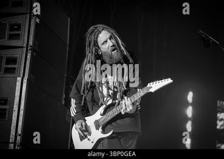 Korn trat 2025 in den Firenze Rocks auf Stockfoto