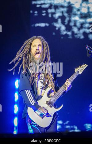 Korn trat 2025 in den Firenze Rocks auf Stockfoto