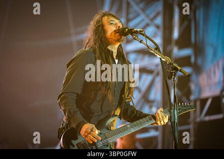 Korn trat 2025 in den Firenze Rocks auf Stockfoto