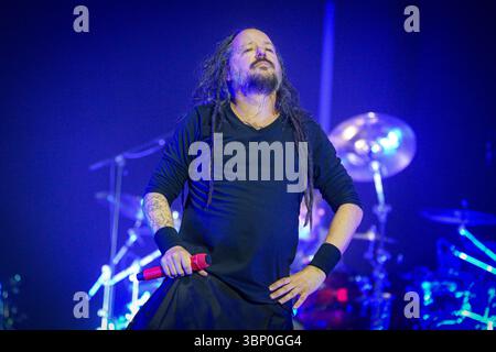 Korn trat 2025 in den Firenze Rocks auf Stockfoto