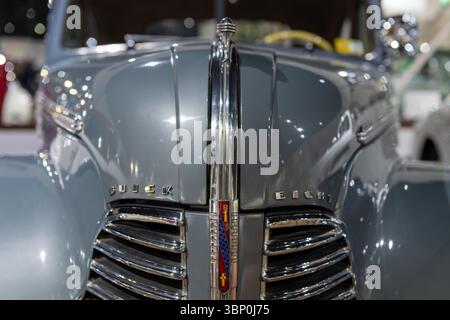 Sparkford.Somerset.Vereinigtes Königreich.12. Januar 2025.Ein zweitüriges Coupé der Buick Serie 40 aus dem Jahr 1940 ist im Haynes Motor Museum in Somerset zu sehen Stockfoto