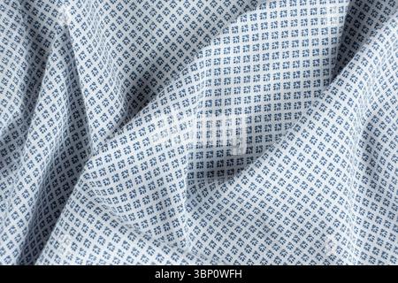 Makrostruktur eines Gewebes, das zu 100 % aus Baumwolle besteht Stockfoto