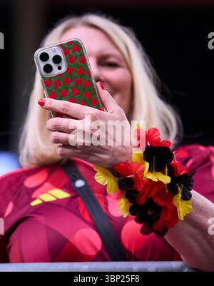 St.Gallen, Schweiz. Juli 2025. DFB-Fan beim Fußball UEFA Frauen EURO 2025 Spiel DEUTSCHLAND, Polen. , . Am 4. Juli 2025 in St.Gallen, Schweiz. Fotograf: ddp Images/STAR-Images Credit: ddp Media GmbH/Alamy Live News Stockfoto