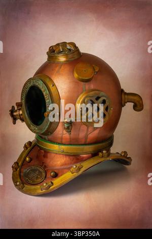 Tauchhelm Unter Wasser Stockfoto