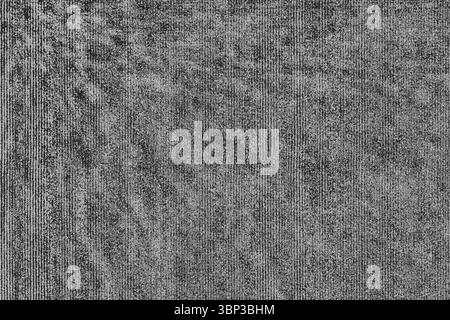 Statisches Schwarzweiß-Rauschmuster füllt Vollbild in flachem Design, digitaler Störfaktor Stockfoto