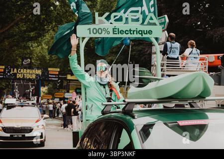 2025 Tour de France Bildnachweis: PelotonPix / Dave Dodge Photography Stockfoto