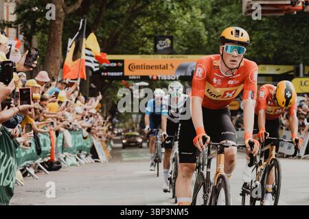 2025 Tour de France Bildnachweis: PelotonPix / Dave Dodge Photography Stockfoto