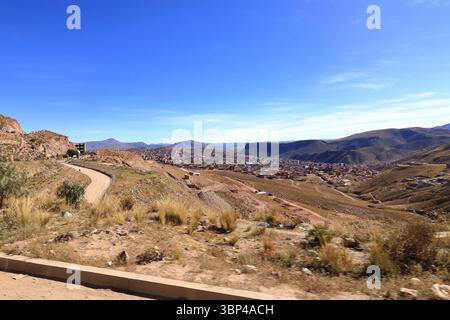 Der Blick über Potosi in Bolivien Stockfoto