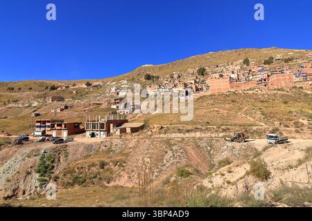 Der Blick über Potosi in Bolivien Stockfoto