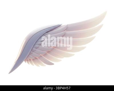 Minimalistisches 3D-Rendering in einem weichen und flüssigen Renderer Stockfoto