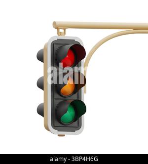 Minimalistisches 3D-Rendering in einem weichen und flüssigen Renderer Stockfoto