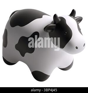 Minimalistisches 3D-Rendering in einem weichen und flüssigen Renderer Stockfoto