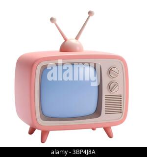 Minimalistisches 3D-Rendering in einem weichen und flüssigen Renderer Stockfoto