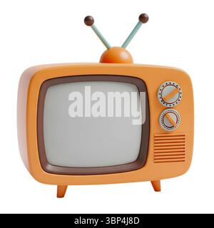 3D, Ästhetik, Alter, Antenne, antikes Gerät, antikes fernsehen, Gerät, Rundfunk, Rundfunk, Sender, Charme, klassisches Design, klassisches Fernsehen, Co Stockfoto