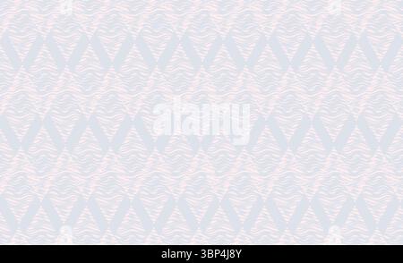 Nahtloser Hintergrund mit wellenförmigem Linienmuster in geometrischer Form. Stilvolle ornamentale Rautenform Textur Stock Vektor