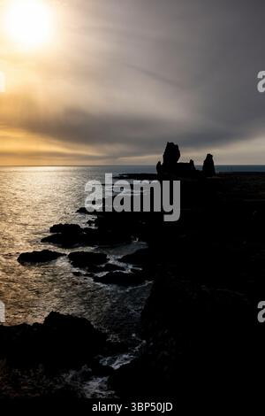 Londrangar Cliffs in Snaefellsness, island, europa Stockfoto