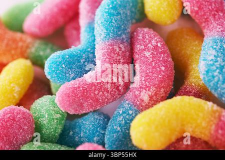 Bunte Jelly Bonbons, Nahaufnahme Stockfoto
