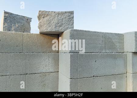 Leichte Betonwände Stockfoto