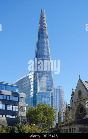 Außenansicht des Shard-Gebäudes, London England Großbritannien Stockfoto
