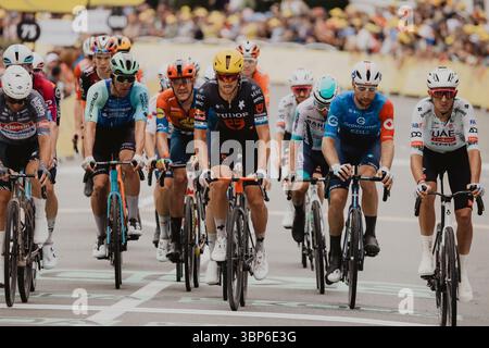 2025 Tour de France Bildnachweis: PelotonPix / Dave Dodge Photography Stockfoto