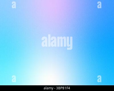 Blauer und rosafarbener Hintergrund mit Rauschverlauf. Pastellfarben Abdeckung mit körniger Textur. Weihnachtlicher, weihnachtlicher, kühler Übergang. Neue Bannervorlage. Horizonta Stock Vektor