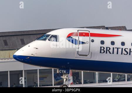 London City Airport - LCY - England, Großbritannien Stockfoto