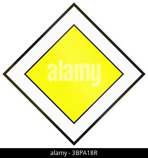 Verkehrsschild in Kambodscha - Hauptstraße. Stockfoto