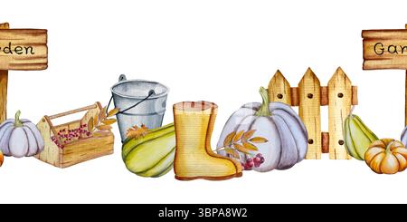 Herbst Kürbis Duschvorhang Set – Aquarell Design Produktbild-Vorschau 5