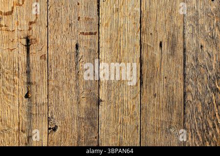 Holzdiele mit sichtbaren Kornmustern für Vintage-Hintergrund Stockfoto