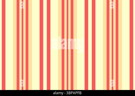 Auffälliges Streifenmuster mit roten und beigefarbenen vertikalen Bändern. Perfekt für Hintergründe, Textilien oder auffällige Grafikdesigns, die visuellen Rhythmus und verleihen Stock Vektor