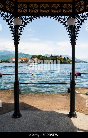 Isola Bella am Lago Maggiore, aus Stresa, Italien Stockfoto
