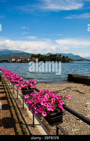 Isola Bella am Lago Maggiore, aus Stresa, Italien Stockfoto