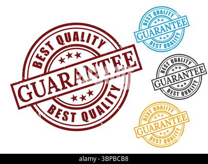 Beste Qualität Garantie Stempel Vektor Set, Premium Produkt Seal Stock Vektor