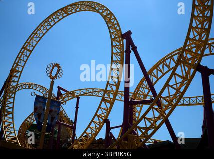 Achterbahn in Großbritannien Stockfoto