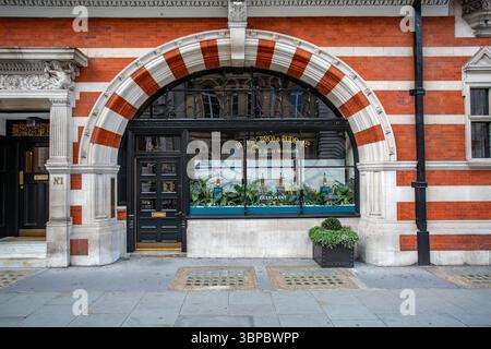 Äußere von Berry Bros & Rudd Ltd., Weinhändler in der Pall Mall, London, England. UK Stockfoto