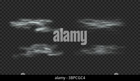 Set aus realistischer, wellenförmiger Wasseroberfläche mit Licht und Sonnenblendung. Stock Vektor