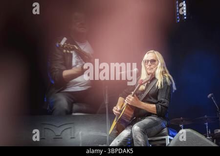 Maschine und Uwe Hassbecker live beim Berliner Rundfunk 91,4 Open Air in der Berliner Parkbühne Wuhlheide am 05.07.2025 Hinweis: Das Foto war t Stockfoto
